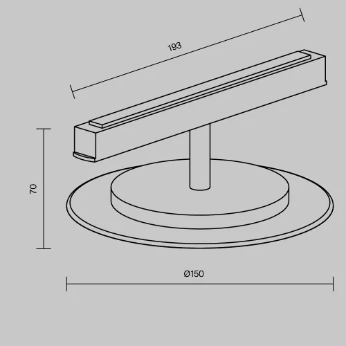 Трековый светильник Technical TR107-2-5W4K-B  фото 4