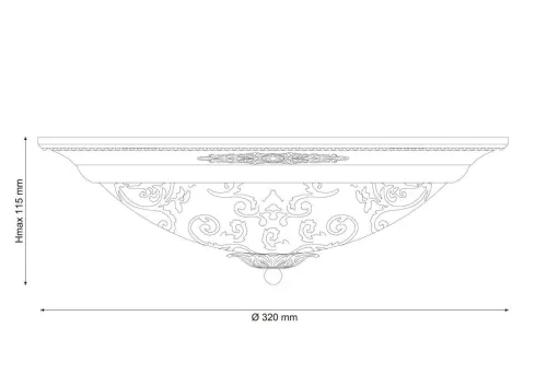 Потолочный светильник Lucia Tucci Lugo 142.2 R30 Brown  фото 3