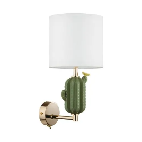 Бра ODEON LIGHT EXCLUSIVE  5425/1W CACTUS текстиль/белый 